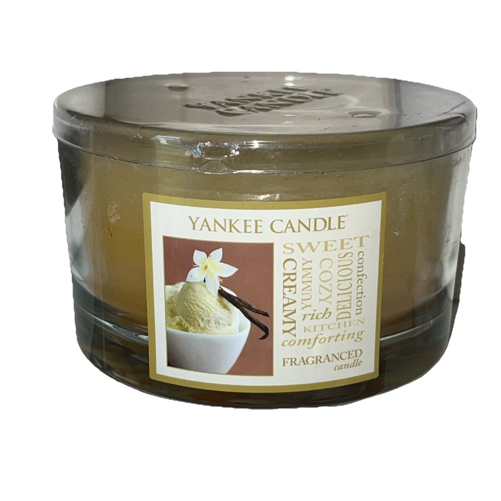 Yankee Candle 3 Wick Sweet Creamy Vanilla Tumbler Jar Candle 17 oz Discontinued